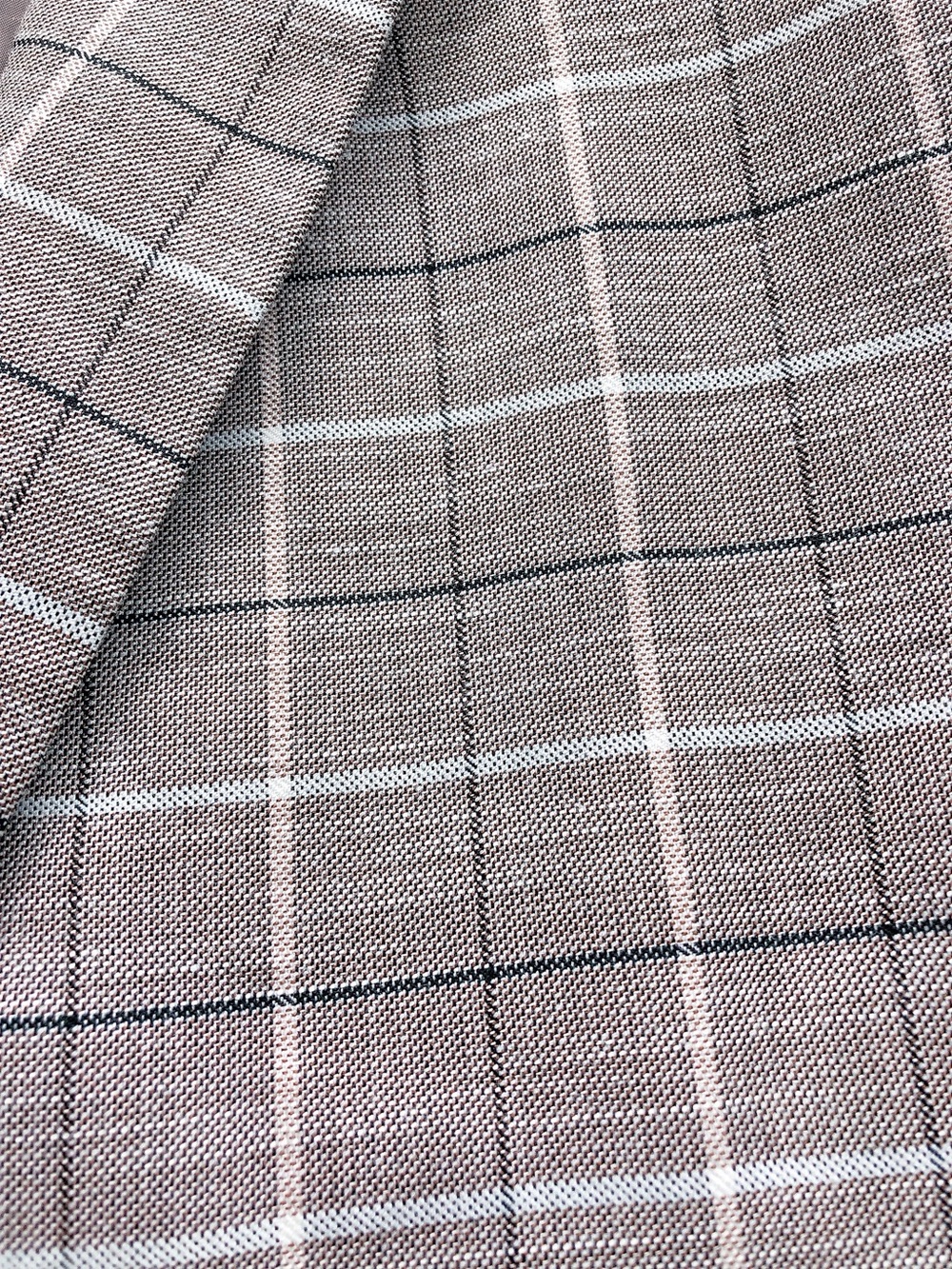Reitman blazer size 10 women’s jacket plaid taupe - Picture 12 of 14